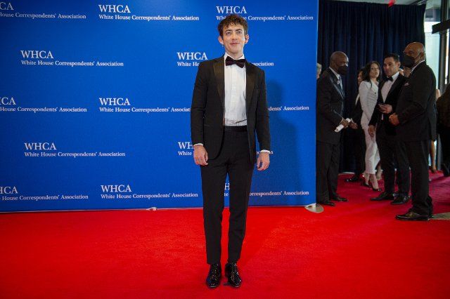 Actor Kevin Michael McHale arrives for the 2022 White House Correspondents Association Annual Dinner at the Washington Hilton Hotel on Saturday, April 30, 2022. This is the first time since 2019 that the WHCA has held its annual dinner due to the COVID-19 pandemic. Credit: Rod Lamkey 
