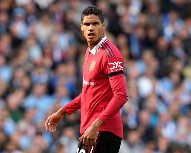 October 2, 2022, Manchester, United Kingdom: Manchester, England, 2nd October 2022. Raphael Varane of Manchester United during the Premier League match at the Etihad Stadium, Manchester