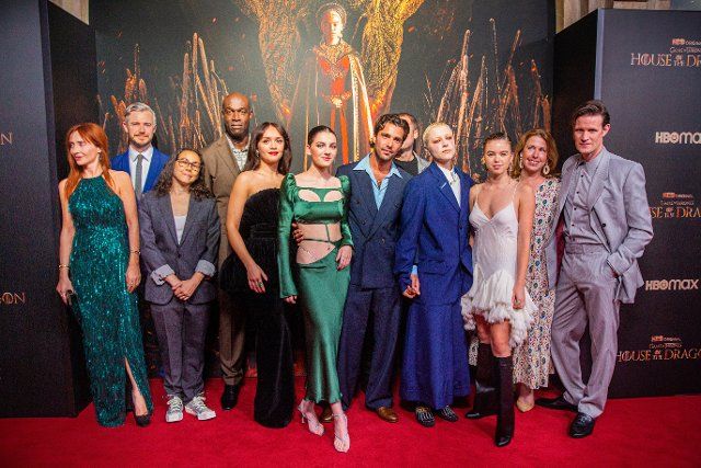 2022-08-11 21:07:55 AMSTERDAM - The cast and creatives of the new HBO Max series House of the Dragon during its European premiere. ANP WESLEY DE WIT netherlands out - belgium
