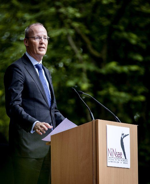 2022-07-01 13:53:59 AMSTERDAM - Klaas Knot, president of De Nederlandsche Bank, at the National Monument Slavery Past, during the national commemoration of the Dutch slavery past. On July 1, 1863, slavery was abolished by law in Suriname and the Caribbean part of the Kingdom. ANP KOEN VAN WEEL netherlands out - belgium