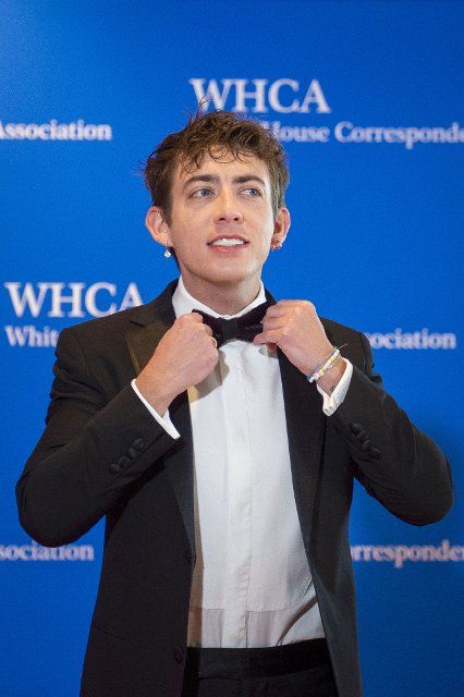 Actor Kevin Michael McHale arrives for the 2022 White House Correspondents Association Annual Dinner at the Washington Hilton Hotel on Saturday, April 30, 2022. This is the first time since 2019 that the WHCA has held its annual dinner due to the COVID-19 pandemic. Credit: Rod Lamkey \/ CNP