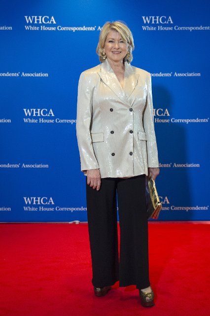 Martha Stewart arrives for the 2022 White House Correspondents Association Annual Dinner at the Washington Hilton Hotel on Saturday, April 30, 2022. This is the first time since 2019 that the WHCA has held its annual dinner due to the COVID-19 pandemic. Credit: Rod Lamkey \/ CNP