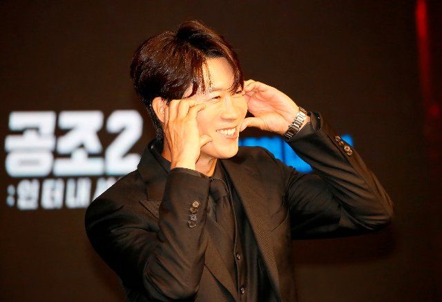 Jin Seon-Kyu, August 16, 2022 : South Korean actor Jin Seon-Kyu attends a production press conference for his movie "Confidential Assignment 2: International" in Seoul, South Korea. The film will be released in South Korea on September 7. (Photo by Lee Jae-Won\/AFLO) (SOUTH KOREA