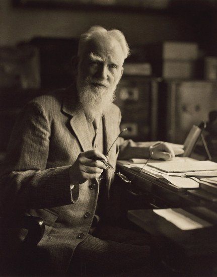 Portrait of the Dramatist George Bernard Shaw (1856-1950). Museum: PRIVATE COLLECTION. Autor: Olive Edis.Portrait of the Dramatist George Bernard Shaw (1856-1950). Museum: PRIVATE COLLECTION. Author: Olive Edis.. Album \/ Fine Art Images. . 