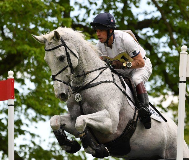 7th May 2022, Badminton Estate, Gloucestershire, England; Harry Meade riding AWAY CRUISING during the cross country test on day four of the 2022 Badminton Horse