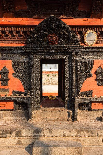 The Vatsala Durga Temple, a small Hindu temple in the Pashupatinath Temple complex in Kathmandu, Nepal