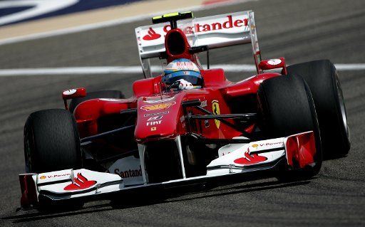 Spanish Formula One driver Fernando Alonso of Scuderia Ferrari during Practice 1 at Bahrain International Circuit in Sakhir Bahrain 12 March 2010. Seven-times Formula One champion Schumacher returns after three years when the 2010 Formula One ...