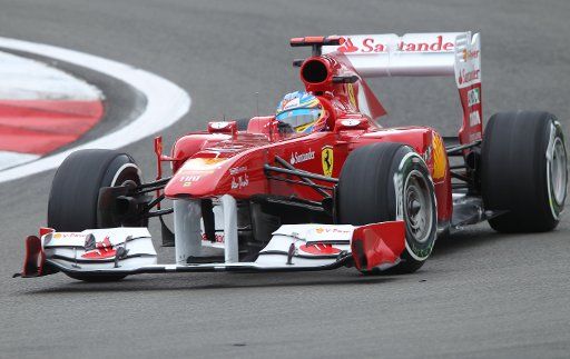Spanish Formula One driver Fernando Alonso of Ferrari in action during the first practice session at the F1 race track of Nuerburgring Nuerburg Germany 22 July 2011. The Formula One Grand Prix of Germany will take place on 24 July. Photo: Jan ...