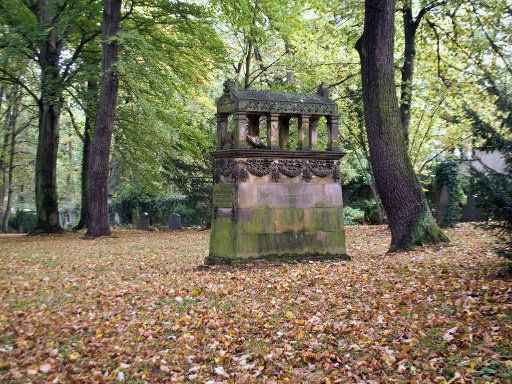The grave of the Austrian composer Franz Schmidt is seen on the historic cemetry in Weimar Germany 13 October 2011. Photo: Soeren