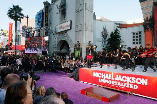 Athmosphere during the Michael Jackson Hand and Footprint Ceremony at Grauman\
