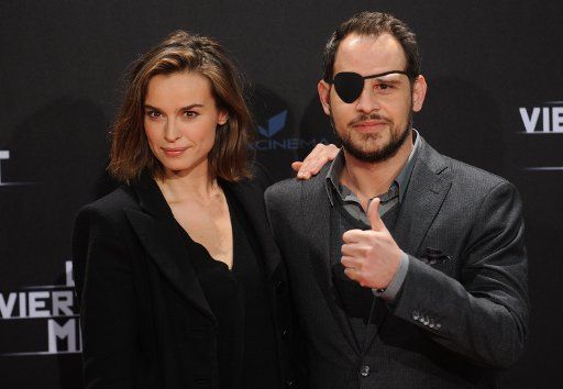 Actress Kasia Smutniak (L) and acotr Moritz Bleibtreu arrive to the world premiere of the cinematic movie \