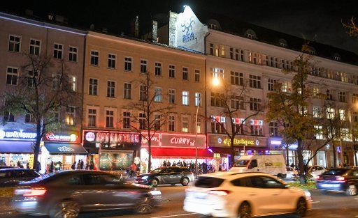 30 October 2019, Berlin: The Curry 36 snack bar, a games library and the entrance to the BKA theatre in the evening. Photo: Jens Kalaene\/dpa-Zentralbild\/