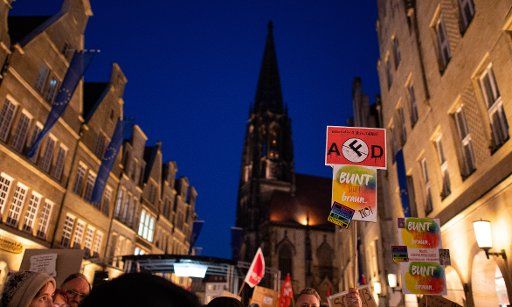 07 February 2020, North Rhine-Westphalia, Münster: During the AfD\