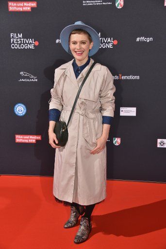 01 October 2020, North Rhine-Westphalia, Cologne: The actress Nadja Felk comes to the opening of the Film Festival Cologne. Photo: Horst Galuschka\/dpa