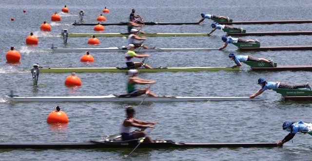 25 July 2021, Japan, Tokio: Rowing: Olympics, men\