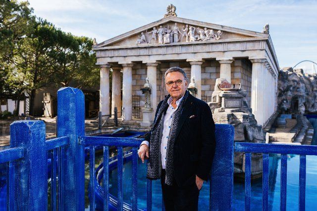 14 March 2022, Baden-Wuerttemberg, Rust: Roland Mack, managing partner and co-founder of Europa-Park Rust, stands in the Greek section of the theme park. Photo: Philipp von Ditfurth\/dpa