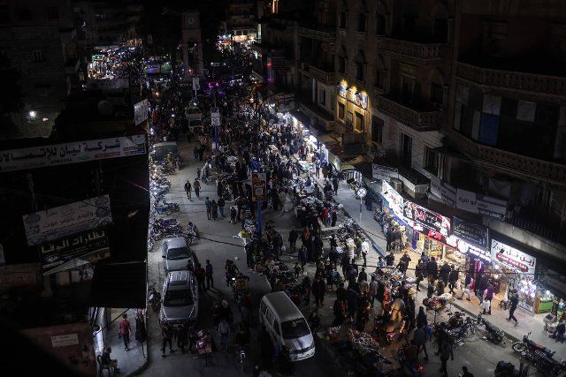 01 May 2022, Syria, Idlib: A general view of the popular market in the centre of Idlib. Photo: Anas Alkharboutli\/dpa