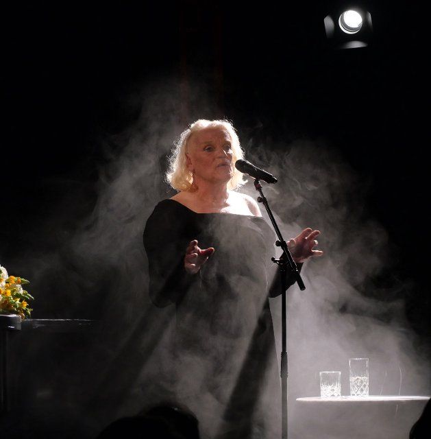 02 June 2022, Berlin: Artist Georgette Dee at her show "All of me - Lebenslieder" at the Bar jeder Vernunft in Berlin Wilmersdorf. Photo: XAMAX\/dpa