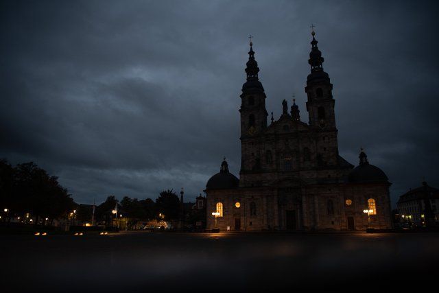 28 September 2022, Hessen, Fulda: The cathedral at Fulda. The autumn plenary meeting of the German Bishops\