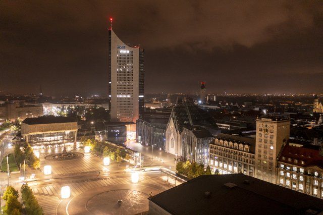 26 September 2022, Saxony, Leipzig: The buildings of Leipzig\