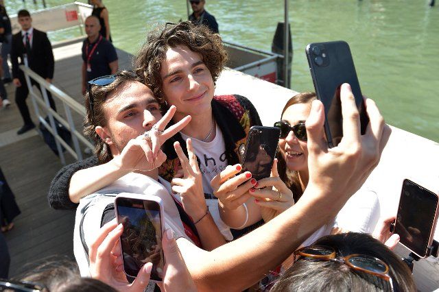 VENICE, ITALY - SEPTEMBER 02: Timothee Chalamet is seen during the 79th Venice International Film Festival on September 02, 2022 in Venice, Italy
