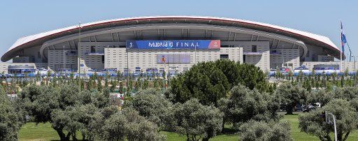 31 May 2019, Spain, Madrid: Soccer: Champions League, before the final, FC Liverpool - Tottenham Hotspur in the Wanda Metropolitano stadium. View of the stadium. Photo: Jan Woitas\/dpa-Zentralbild\/