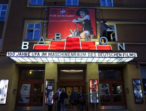 The Babylon cinema advertises the event series \