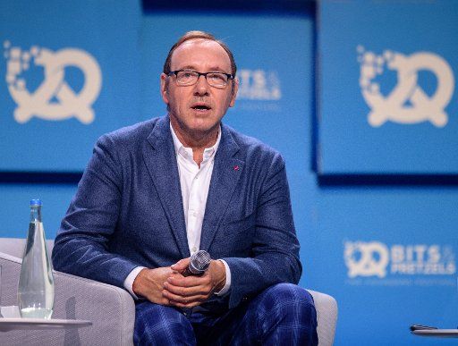 US actor Kevin Spacey speaking at the Bits and Pretzels founders\