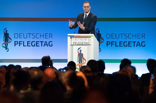 15 March 2018, Germany, Berlin: Jens Spahn (CDU), Federal Health Minister, speaking during the opening of the German Care Day. Photo: Soeren Stache\/