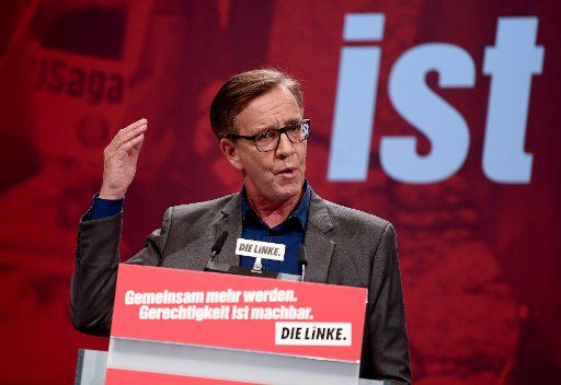 09 June 2018, Germany, Leipzig: Dietmar Bartsch, Bundestag parliamentary group leader of the party Die Linke (The Left), speaking at the Die Linke federal party conference. Photo: Britta Pedersen\/
