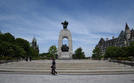 The National War Memorial in Ottawa, Canada, 15 June 2015. Photo: CARMEN JASPERSEN\/