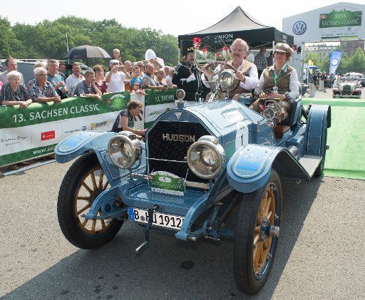 A "Hudson 33 Mile-a-Minute Raceabout" built in 1912, at the 13th Sachsen Classic Rallye (lit. Saxony Calassic Rally) in Zwickau, Germany, 13 August 2015. Around 200 old and new classic cars spanning seven decades of automotive manufacturing are ...