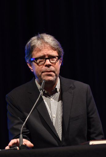 US-American writer Jonathan Franzen reads at Lit.Cologne Spezial, the international literature festival, in Cologne, Germany, 11 October 2015. Photo: HORST GALUSCHKA\/dpa - NO WIRE SERVICE -