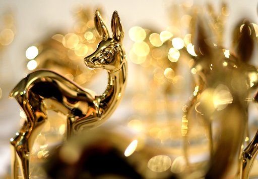 The Bambi trophies stand ready for the Bambi 2015 awards in Berlin, Germany, 11 November 2015. The award will be given out in 15 categories on 12 November 2015. Photo: BRITTA PEDERSEN\/