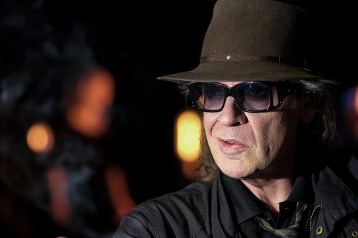 The musician Udo Lindenberg visits the rehearsal of his musical "Hinterm Horizont" (lit. "Beyond the Horizon") in the TUI Operettenhaus in Hamburg, Germany, 1 November 2016. The musical will celebrate its premiere in Hamburg on the 10 November 2016. ...