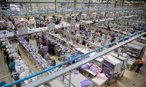 View of a modern textile factory in Addis Abeba, Ethiopia, 4 April 2017. It also produces for the German market. Photo: Kay Nietfeld\/