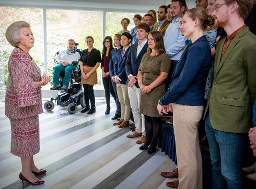 Princess Beatrix of the Netherlands attend the symposium Muscles2Meet - Neuromuscular Young Talent initiative of the Princess Beatrix Muscle foundation in Zeist, 12 May 2017. Photo: Patrick van Katwijk Netherlands OUT \/ POINT DE VUE OUT - NO WIRE ...