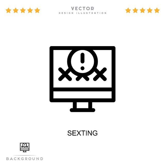 Sexting icon. Simple element from digital disruption collection. Line Sexting icon for templates, infographics and more
