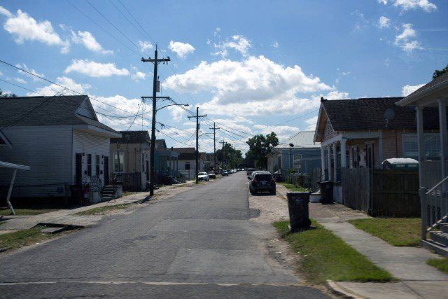 New Orleans buildings that were damaged in hurricane Katrina
