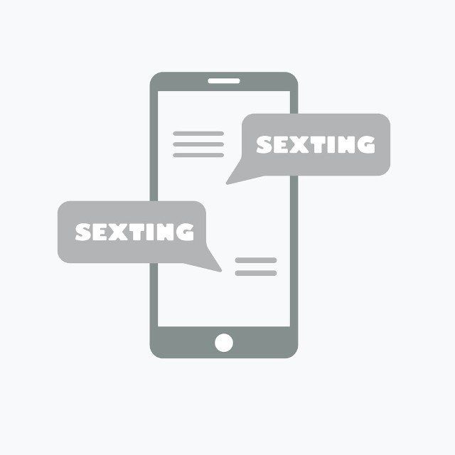 mobile phone with sexting message vector design