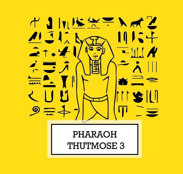 Illustration of Pharaoh Thutmose III. AI 8 supported.