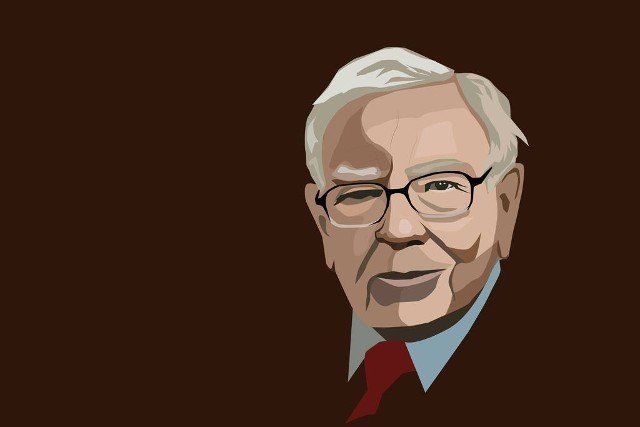 Mar, 2020: Investor and economist Warren Buffett forecasts stocks maket changes will continue to rise. Warren Buffett portrait, vector illustration.