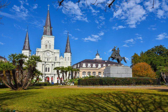 Jackson Square in New Orleans (USA) is National Historic Landmark since 1960