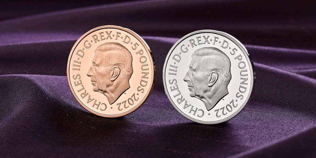 The first official coin portrait of King Charles III which has been designed by Martin Jennings FRSS and personally approved by His Majesty is revealed on Friday Sept 30, 2022. The first coins to feature the effigy are part of a memorial collection for Her Late Majesty Queen Elizabeth II. (The Royal Mint\/EYEPRESS