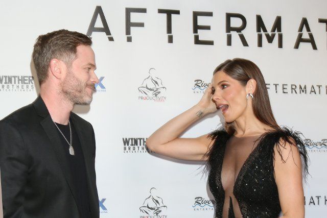 LOS ANGELES - AUG 3: Shawn Ashmore, Ashley Greene at the Aftermath Premiere at the Landmark Theater on August 3, 2021 in Westwood