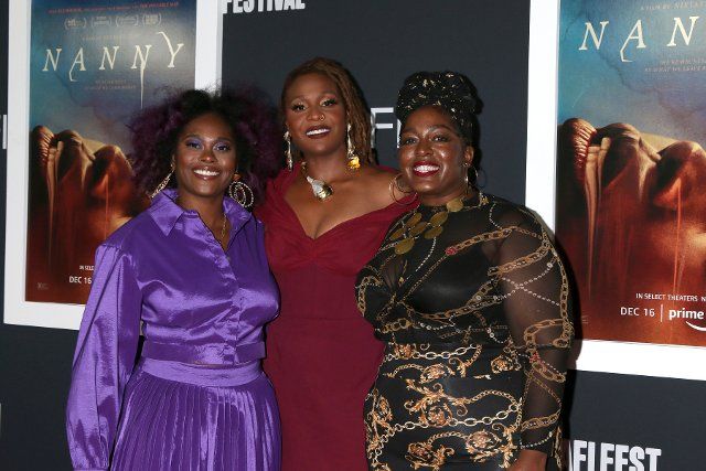 LOS ANGELES - NOV 3: Charlese Antoinette, Nikyatu Jusu, Risha Rox at the AFI Fest - Nanny Screening at TCL Chinese Theater IMAX on November 3, 2022 in Los Angeles