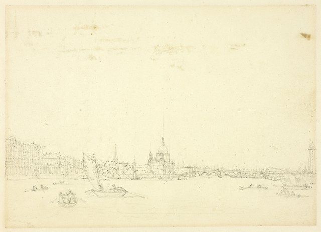 Study for View of London from the Thames, c. 1809