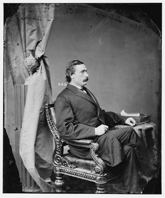 Hon. John Fox of N.Y., between 1860 and 1875. [Master block maker in the Brooklyn Navy Yard, merchant, politician