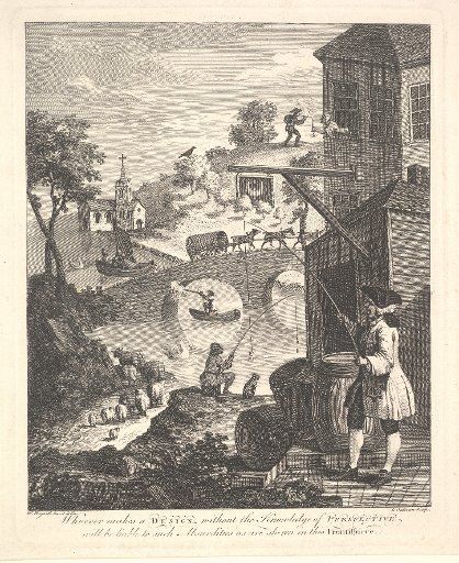 Satire on False Perspective: Frontispiece to &quot;Kirby\