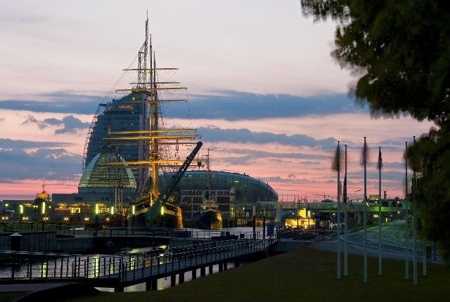 Maritime Museum and surroundings in Bremerhaven, Germany